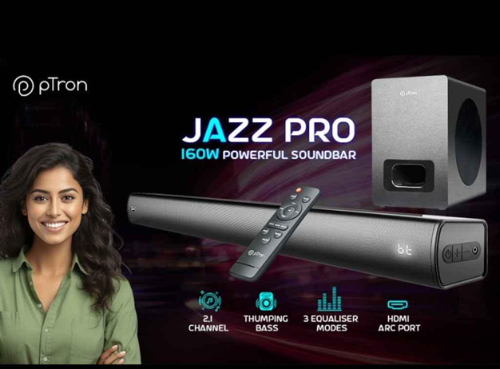 pTron Jazz Pro 160W Soundbar
