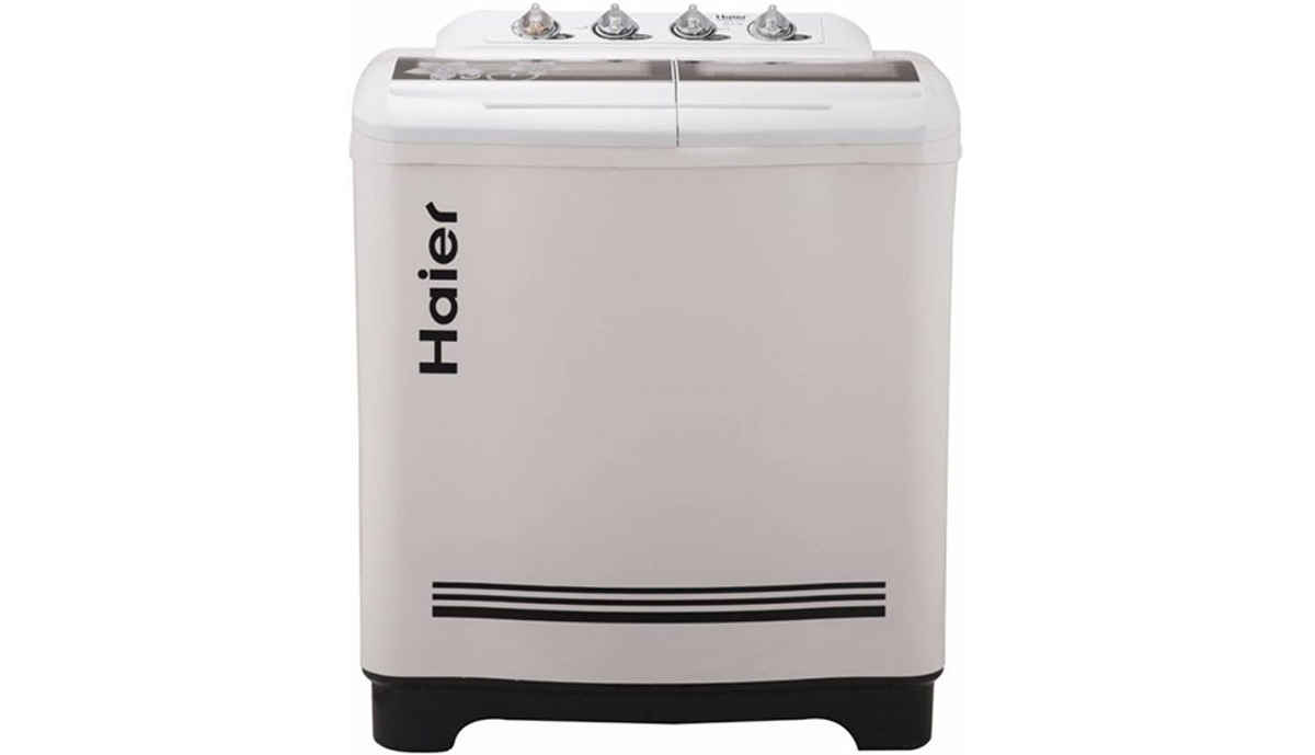 Haier 7.6  Semi Automatic Top Load Washing Machine White, Black (XPB76-113D)