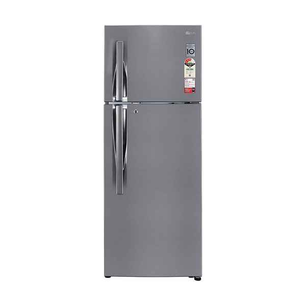 LG 284 L 3 Star Double Door Refrigerator (GL-T302RPZX)