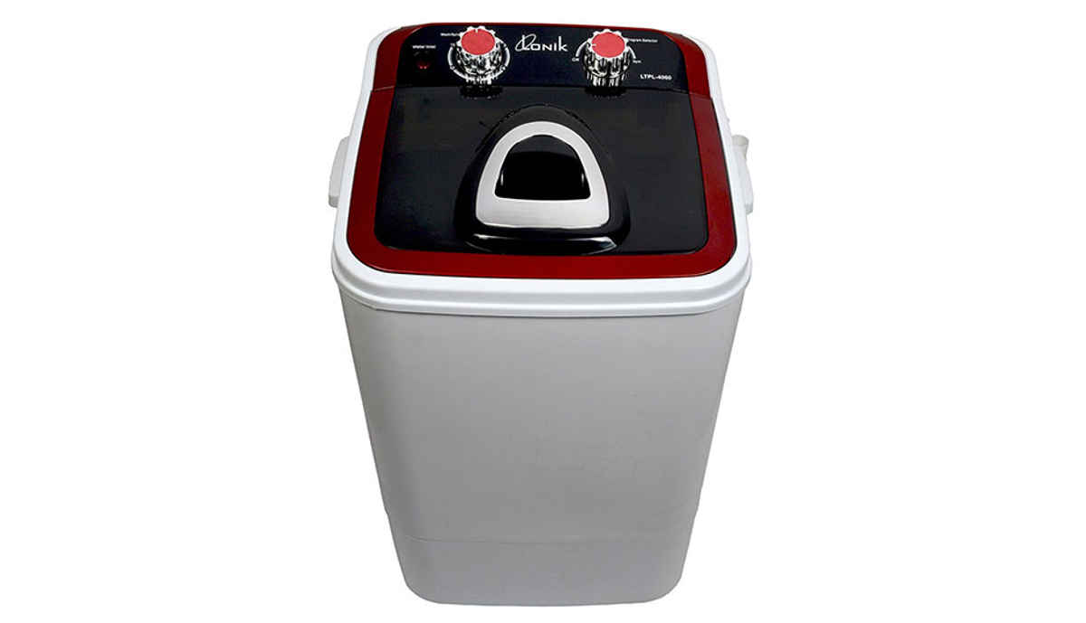 LONIK LTPL4060 Portable Mini Washing Machine 4.6  Wash & 2  Dry - Red & Black