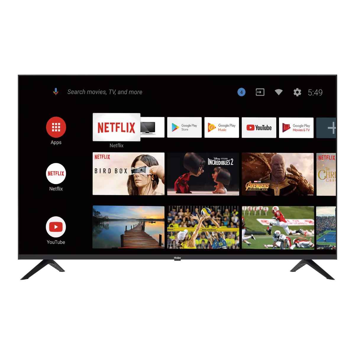 हैएर K Series 43 इंच Full HD LED Smart टीवी (LE43K7GA) 