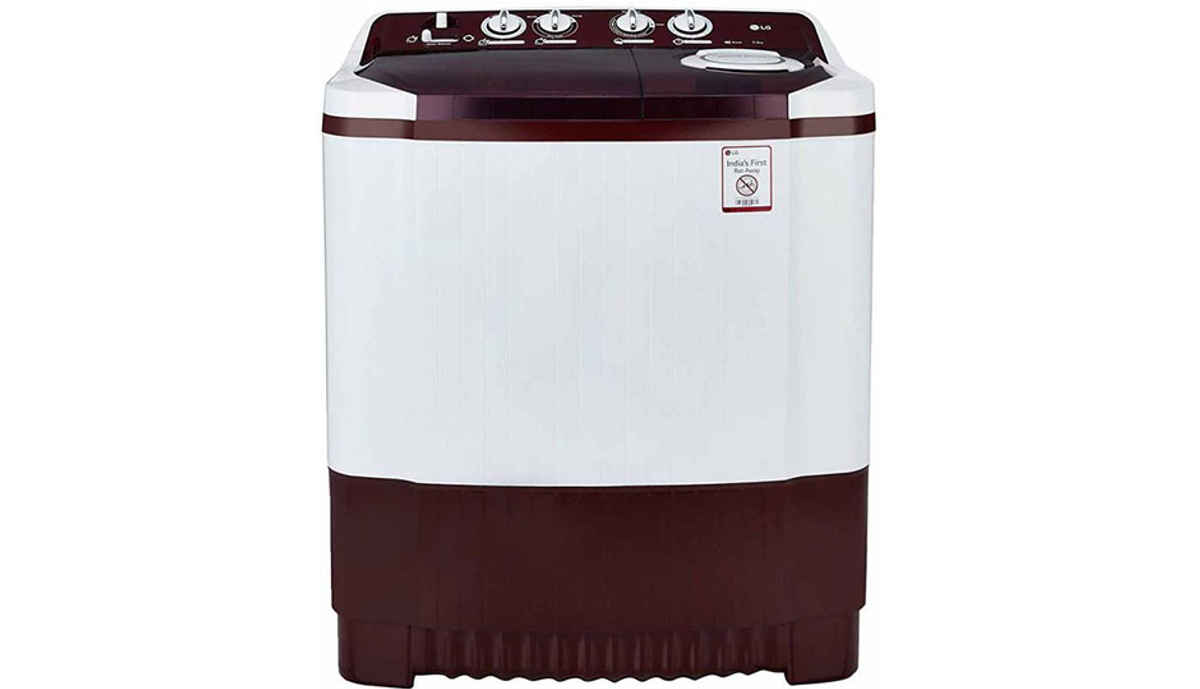 LG 7.5  Semi Automatic Top Load Washing Machine White, Maroon (P8541R3SA)