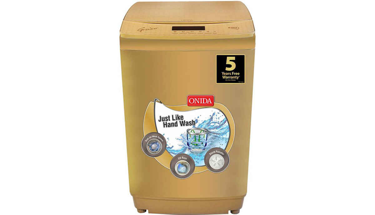 Onida 8.5  Fully Automatic Top Load Washing Machine Gold (T85GRDD)
