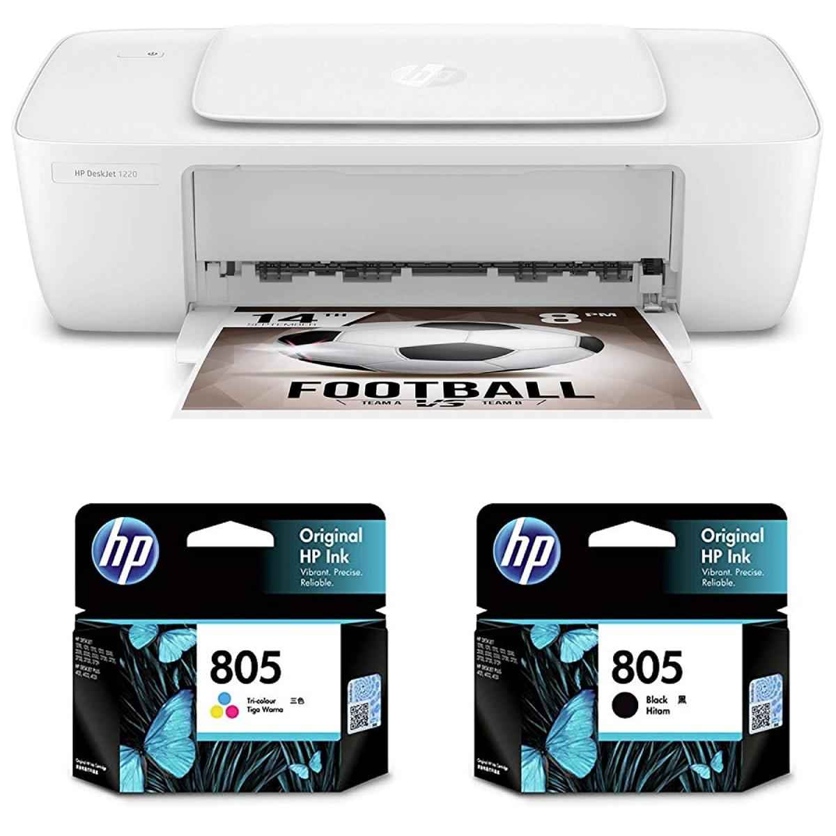 എച്പി DeskJet 1212 Inkjet കളർ  Printer 