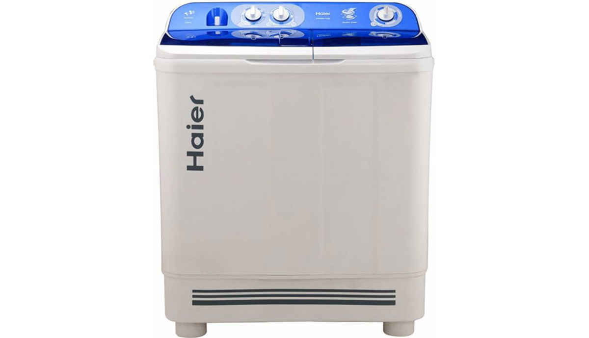 Haier 9  Semi Automatic Top Load Washing Machine White, Blue (HTW90-1128)