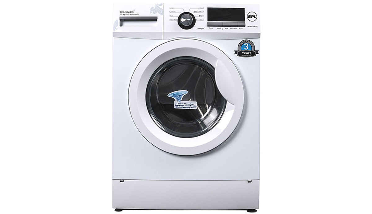बीपीएल 7.5  Fully-Automatic Front Loading Washing Machine (BFAFL75WX1, White) 