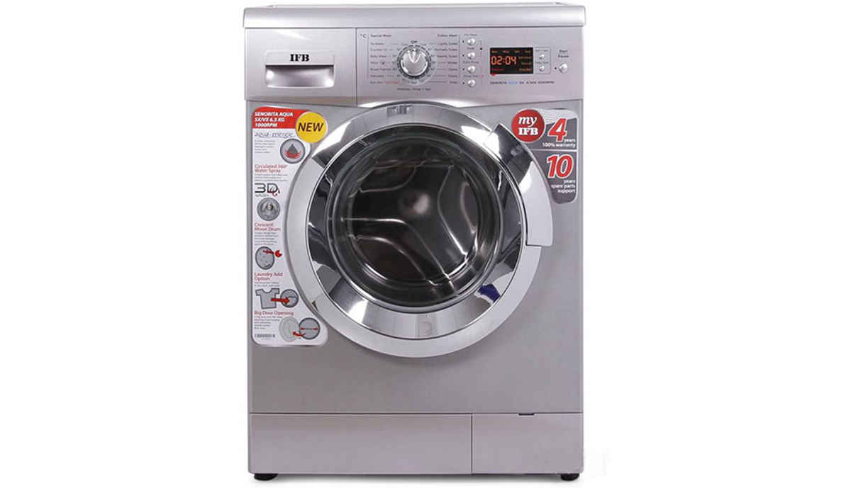 आईएफबी 6.5  Fully Automatic Front Load Washing Machine Silver (Senorita Aqua SX - 6.5 ) 