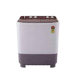 Haier 7.5 Kg 5 Star Anti-Bacterial Vortex Pulsator Semi Automatic Top Load Washing Machine Red