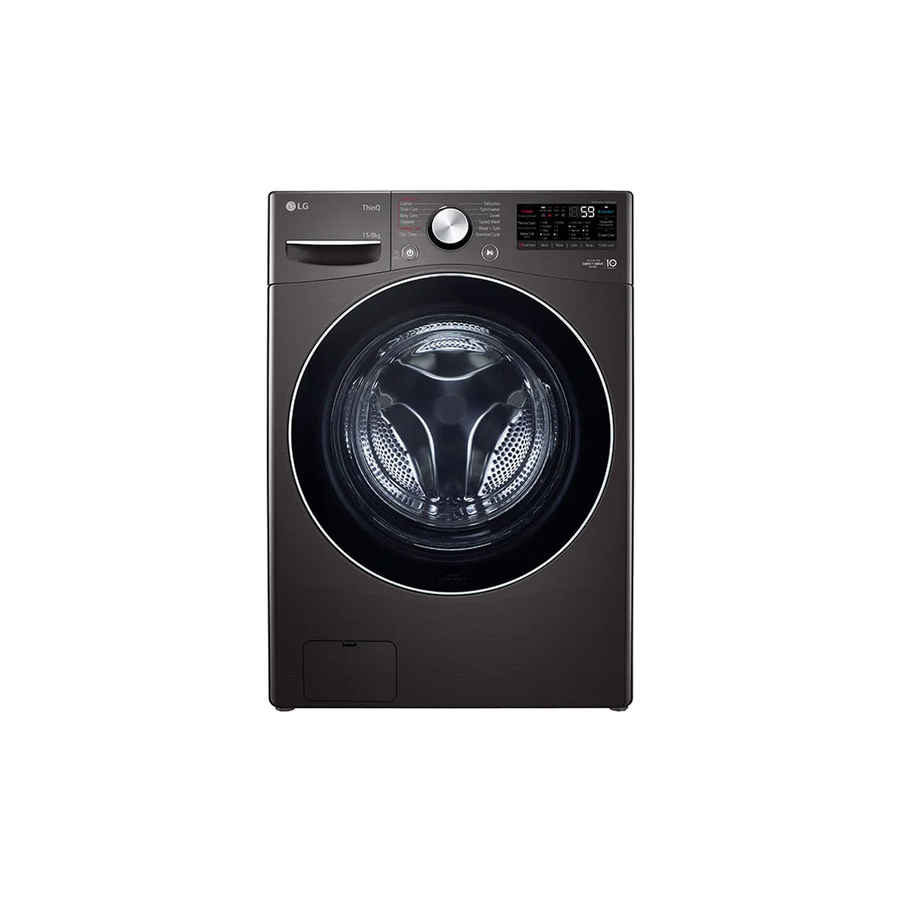 LG 15/8 kg, Front Load Washer-Dryer with AI Direct Drive™, Turbo Wash, Steam and ThinQ™ (FHD1508STB)
