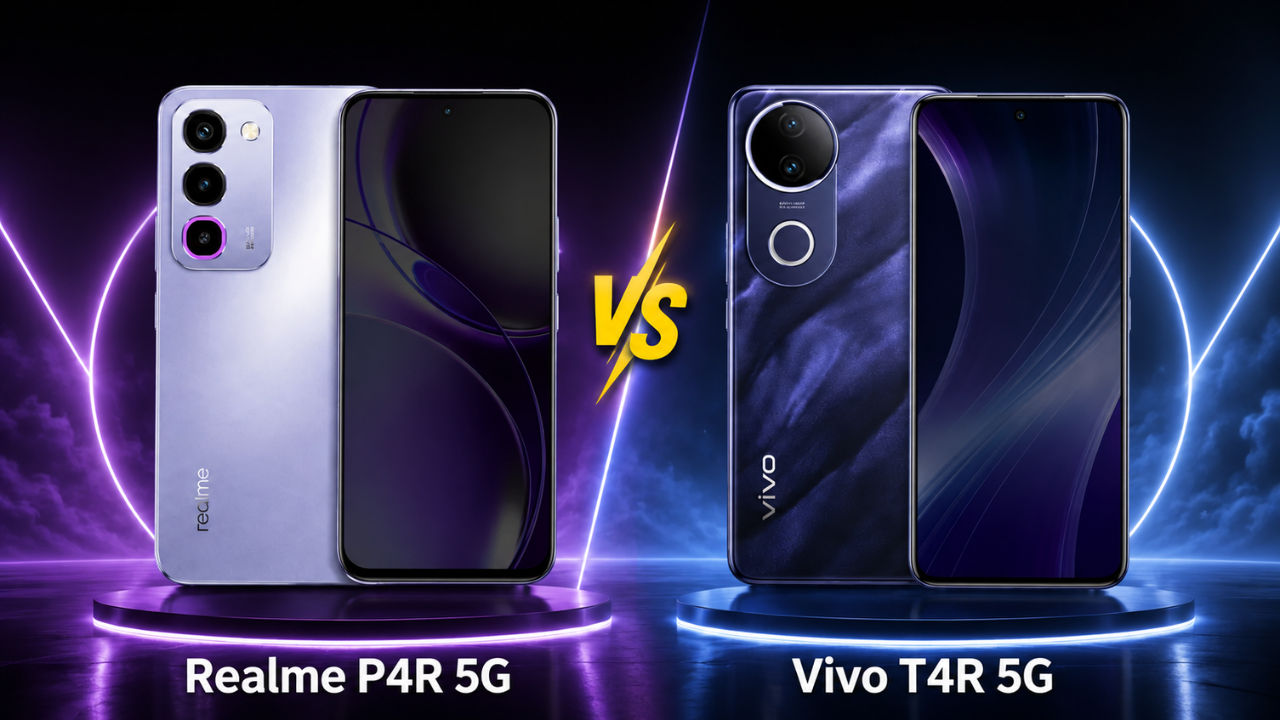 Realme P4R 5G vs Vivo T4R 5G: डिज़ाइन, कैमरा, स्पेक्स, कीमत और अन्य की तुलना