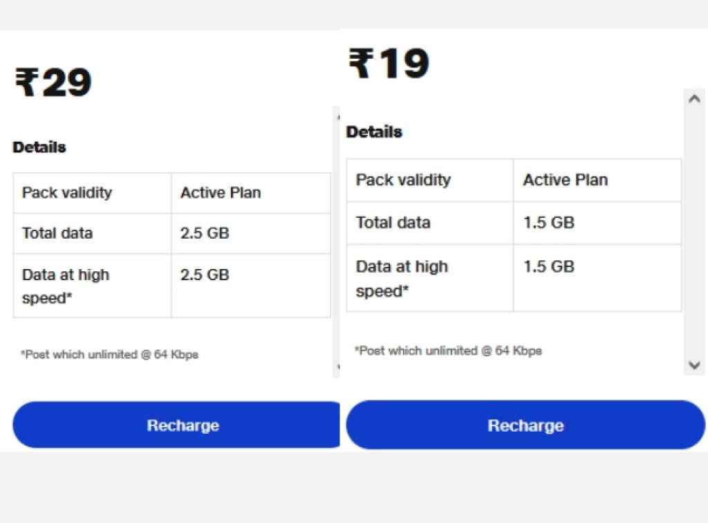 Jio Data Booster plan