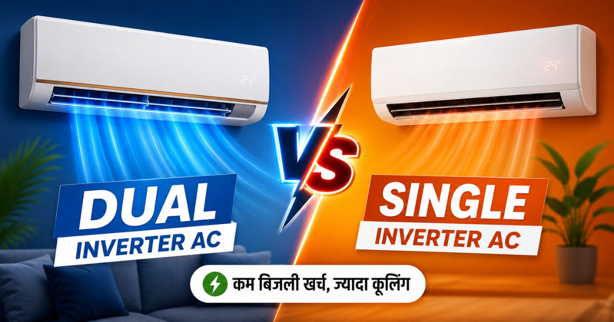 कम बिजली खर्च में ज्यादा कूलिंग..Dual या Single Inverter AC, कौन सा खरीदें