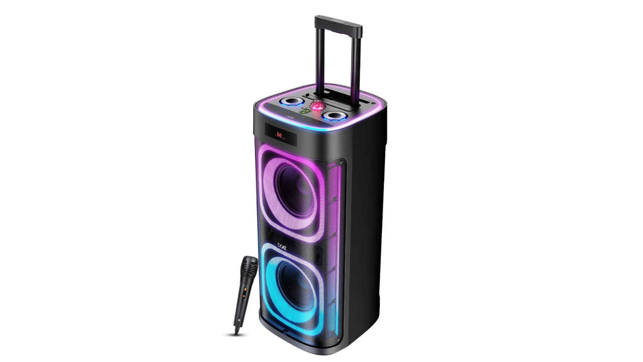 boAt PartyPal 700 speaker with RGB lights, Karaoke mic, 6 hours playtime launched in India