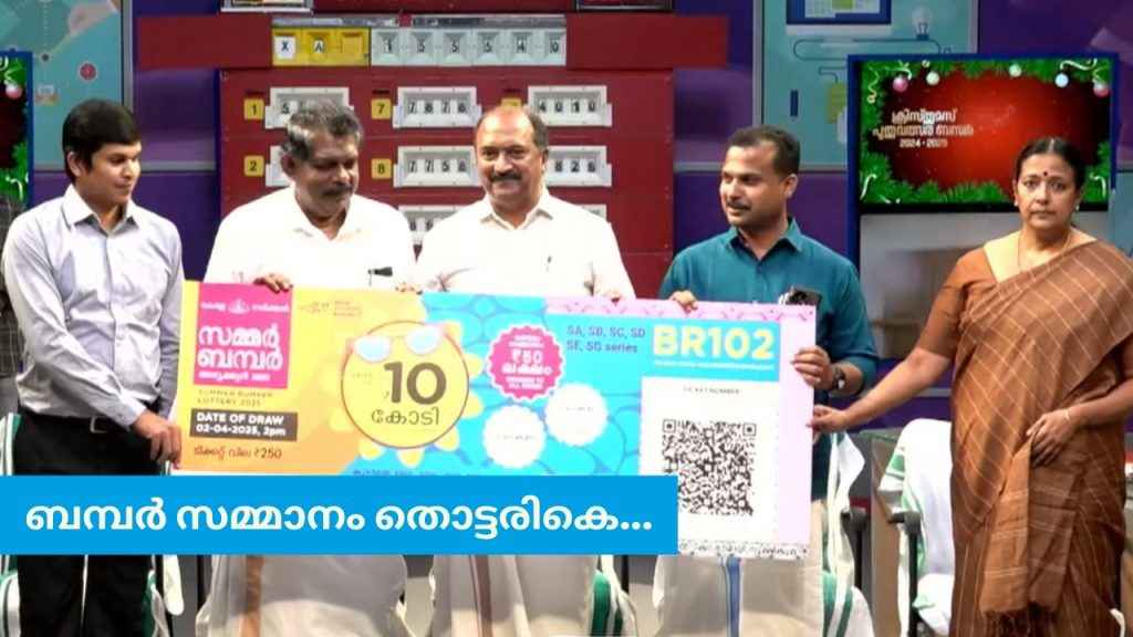 summer bumper 2025 br 102 kerala lottery