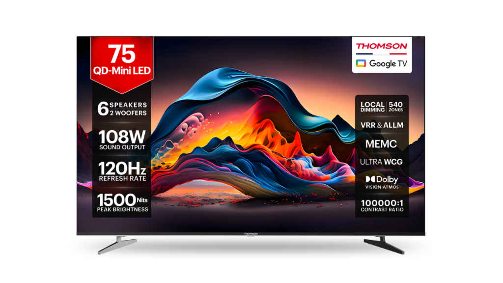 Thomson Launched QD Mini LED TV with built in subwoofers and 108W 6 speaker
