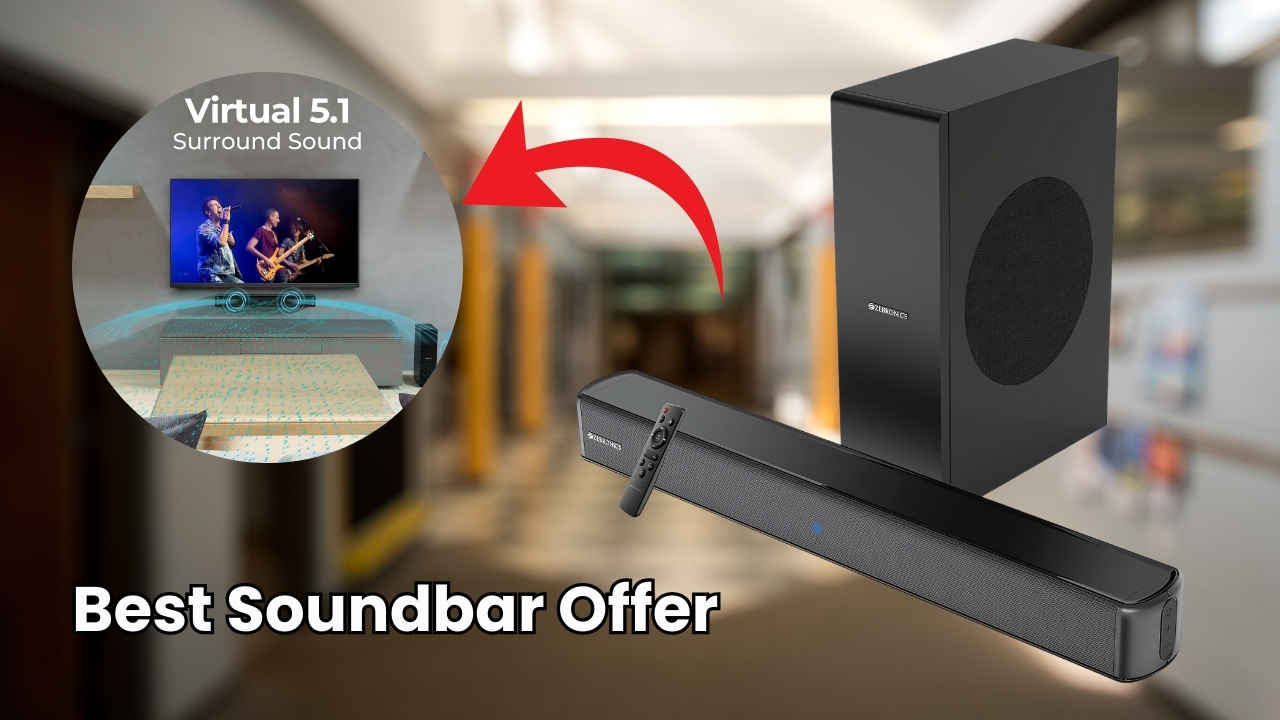 Soundbar Offer: 70 శాతం డిస్కౌంట్ తో రూ. 3,999 కే పవర్ ఫుల్ సౌండ్ బార్ అందుకోండి.!