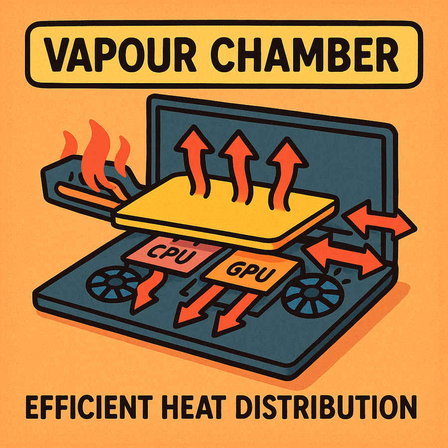 vapour chamber in laptop cooling