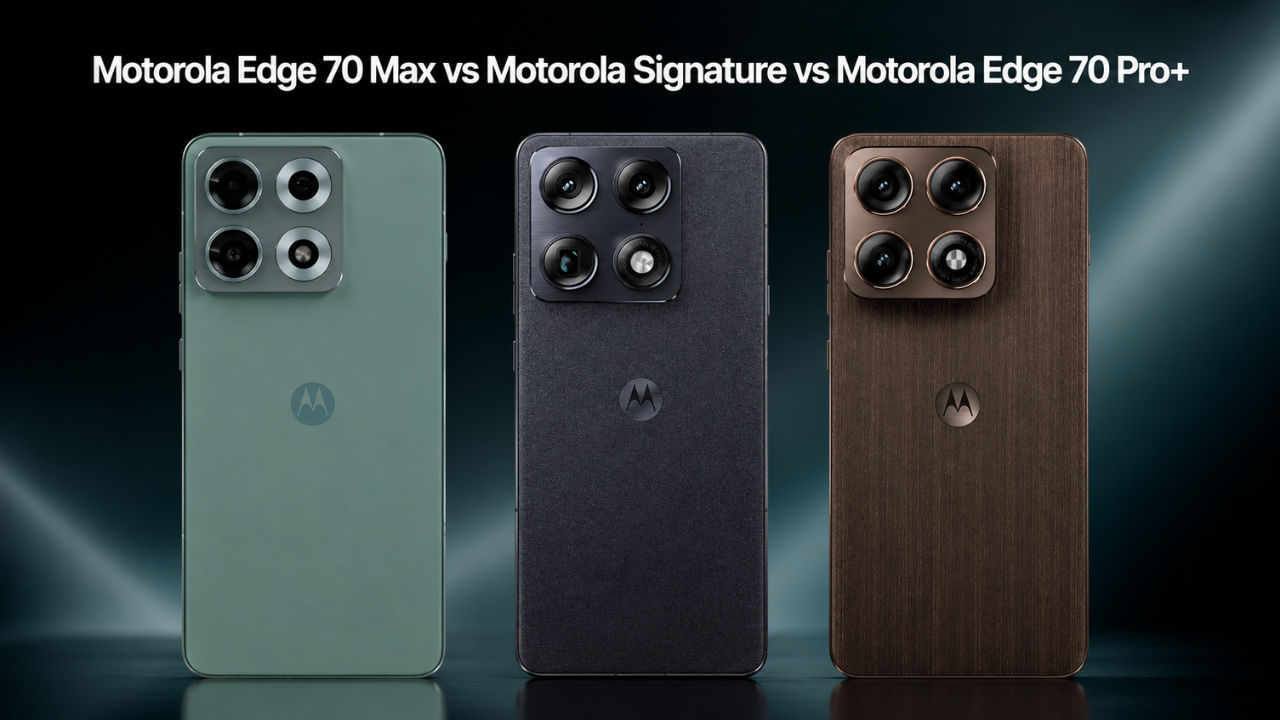 Motorola Edge 70 Max vs Motorola Signature vs Motorola Edge 70 Pro+: स्पेक्स, कीमत और अन्य की तुलना
